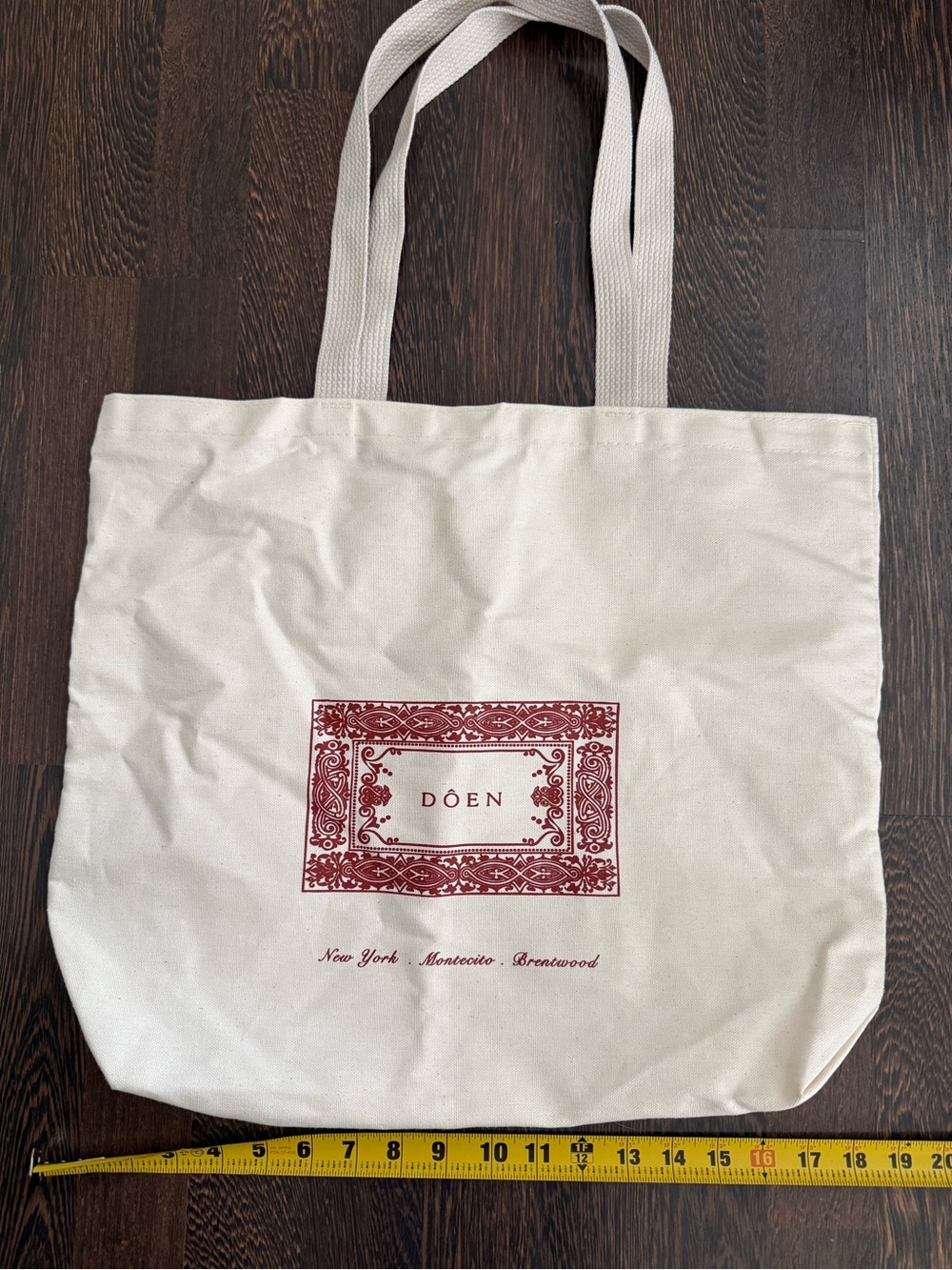 Doen Canvas Logo Travel Tote Bag